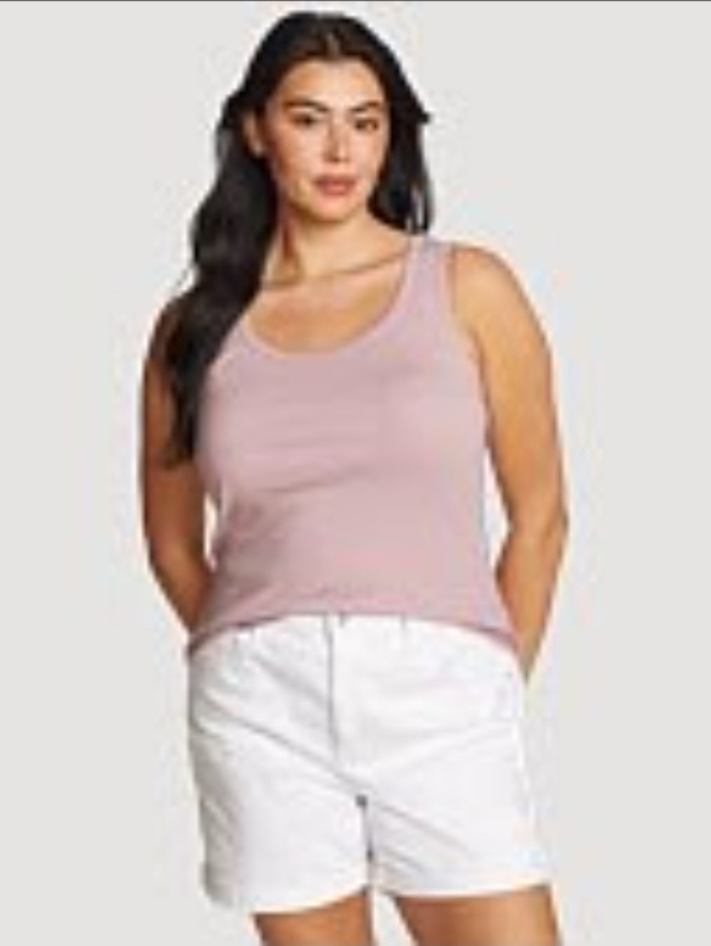 NWT Eddie Bauer Scoop-neck Tank Top, Light Plum, XL